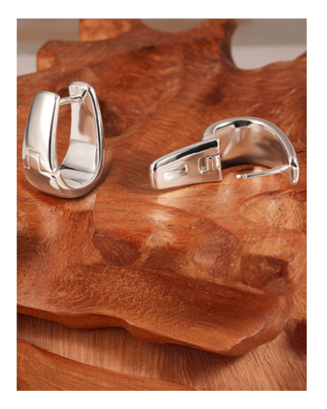 Sculptural Silver Earrings